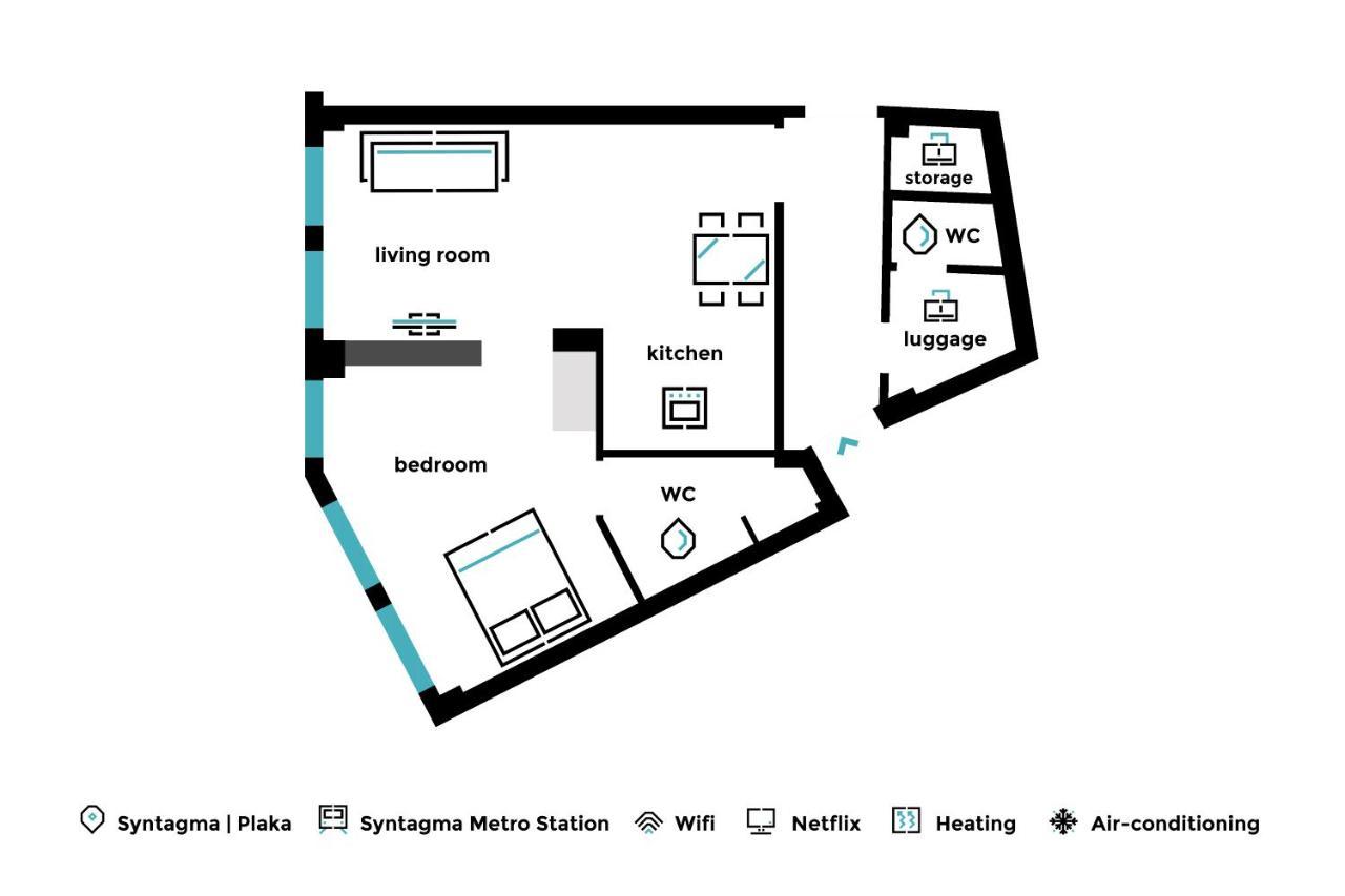 Luxury Apartments In Plaka By Upstreet Athen Værelse billede